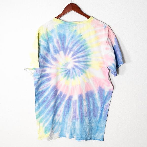 ACDC Band Tee Psychedelic Grunge Revival Alt Rock Nostalgia Festival Size Large - Picture 2 of 4